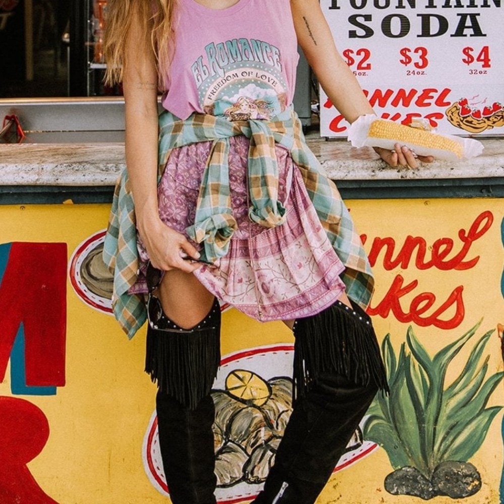 NWT Spell Dahlia RaRa Mini Skirt